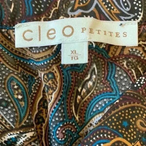 Cleo petite light, airy, versatile,  paisley tunic top-wardrobe builder